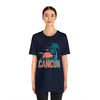 Cancun, Mexico T-Shirt - Retro Palm Tree & Beach Unisex Cancun Shirt