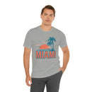 Miami, Florida T-Shirt - Retro Palm Tree & Beach Unisex Miami Shirt-66