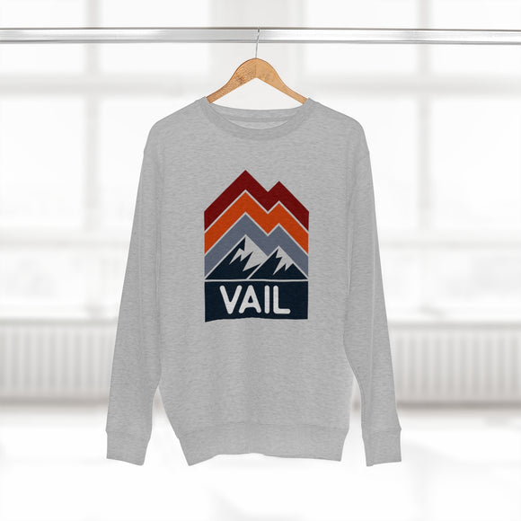 Premium Vail Sweatshirt - Retro Unisex Premium Crewneck Vail, Colorado Sweatshirt
