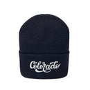 Colorado Beanie - Adult Hand Lettered Embroidered Colorado Knit Hat-10