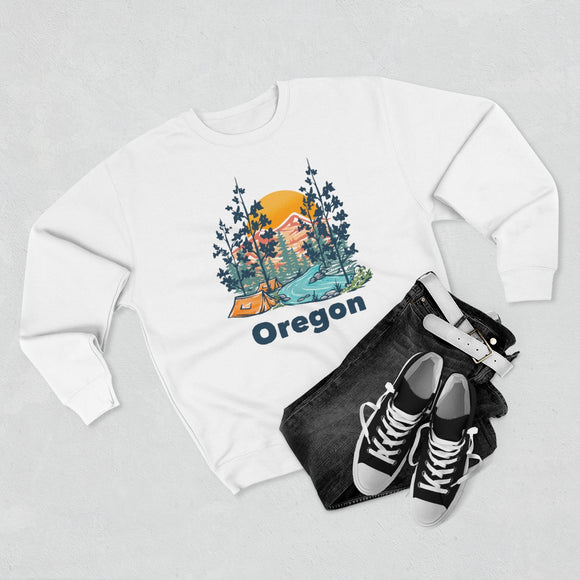 Premium Oregon Sweatshirt - Unisex Premium Crewneck Oregon Sweatshirt