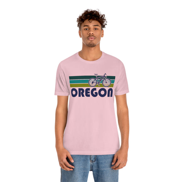 Oregon T-Shirt - Retro Mountain Bike Adult Unisex Oregon T Shirt