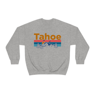 Buy sport-grey Tahoe, California Sweatshirt - Mountain &amp; Birds Unisex