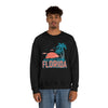 Florida Sweatshirt - Unisex Retro Palm Tree Florida Crewneck Sweatshirt