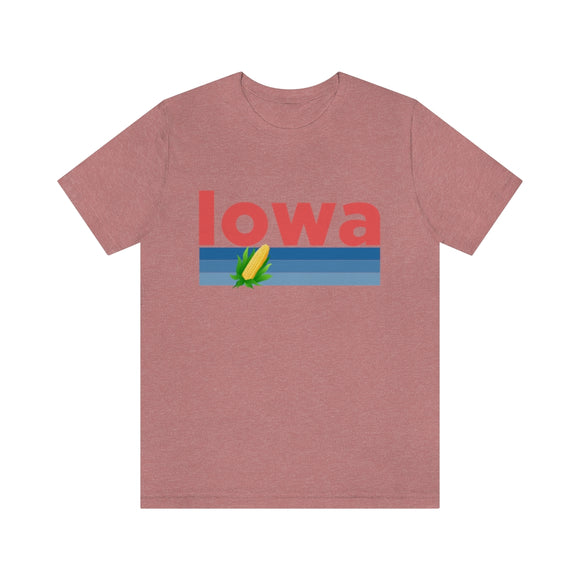 Iowa T-Shirt - Retro Corn Unisex Iowa Shirt