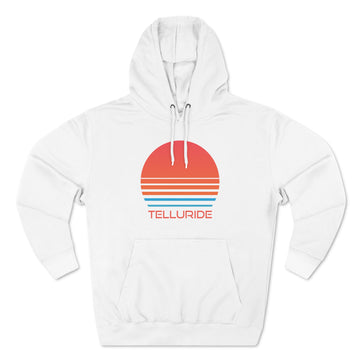 Premium Telluride, Colorado Hoodie - Retro 80s Unisex Sweatshirt - 0