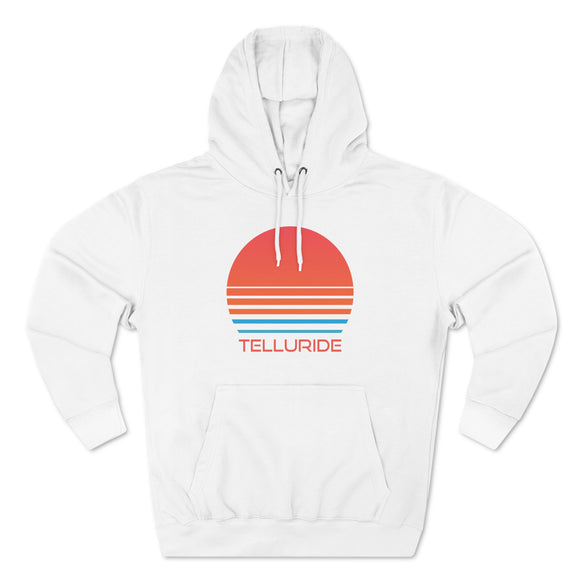 Premium Telluride, Colorado Hoodie - Retro 80s Unisex Sweatshirt