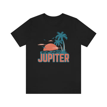 Buy black Jupiter, Florida T-Shirt - Retro Palm Tree &amp; Beach Unisex Jupiter Shirt