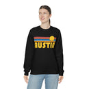Austin, Texas Sweatshirt - Retro Sunset Unisex-13