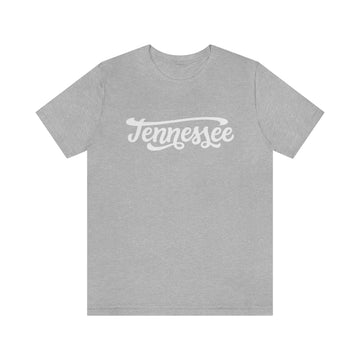 Buy athletic-heather Tennessee T-Shirt - Hand Lettered Unisex Tennessee Shirt