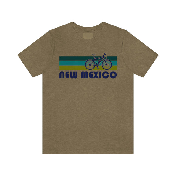 New Mexico T-Shirt - Retro Mountain Bike Adult Unisex New Mexico T Shirt