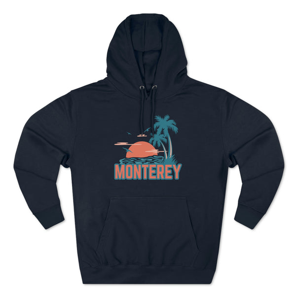 Premium Monterey, California Hoodie - Palm Tree Unisex Sweatshirt