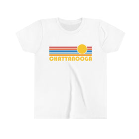 Chattanooga Youth T-Shirt - Retro Sun Tennessee Kid's TShirt