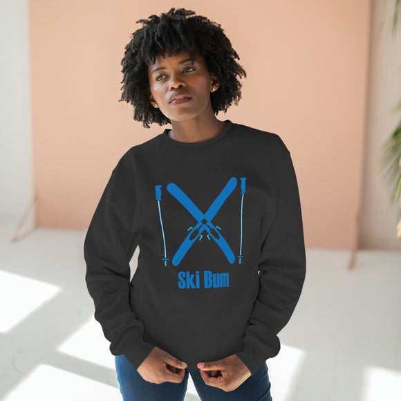 Premium Ski Bum Crewneck Sweatshirt - Retro Unisex Sweatshirt
