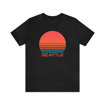 Buy black Seattle, Washington T-Shirt - Retro 80s Unisex Seattle Shirt