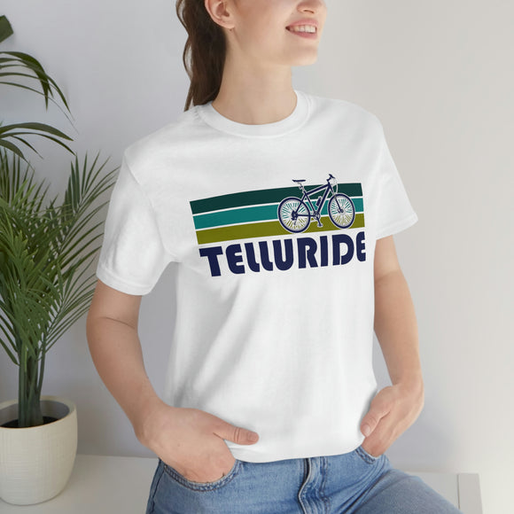 Telluride T-Shirt - Retro Mountain Bike Adult Unisex Telluride, Colorado T Shirt