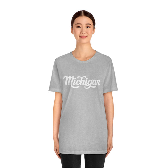 Michigan T-Shirt - Hand Lettered Unisex Michigan Shirt
