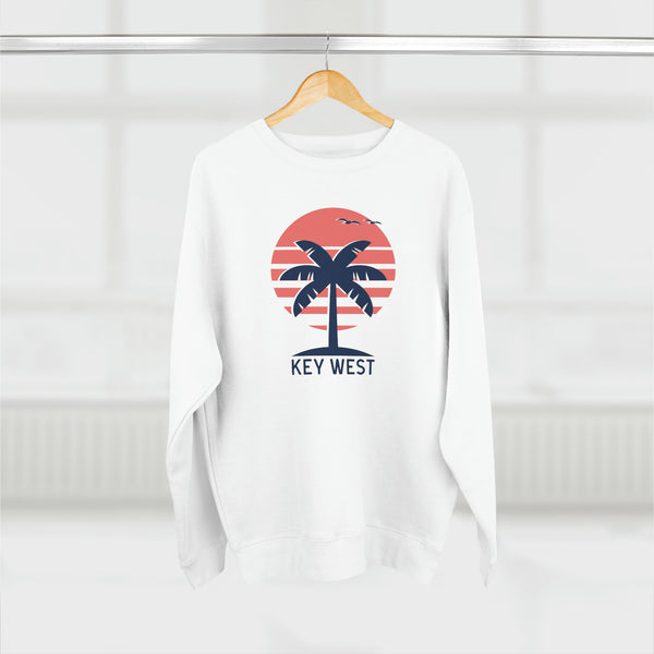 Premium Key West, Florida Crewneck Sweatshirt - Retro Unisex Sweatshirt