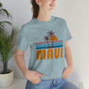 Maui, Hawaii T-Shirt - Retro Palm Tree Unisex Maui Shirt-33