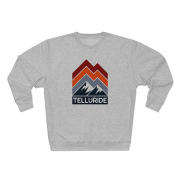 Buy heather-grey Premium Telluride Sweatshirt - Retro Unisex Premium Crewneck Telluride, Colorado Sweatshirt