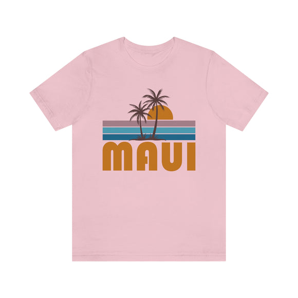 Maui, Hawaii T-Shirt - Retro Palm Tree Unisex Maui Shirt