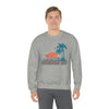 Longboat Key, Florida Sweatshirt - Unisex Retro Palm Tree Crewneck Longboat Key Sweatshirt