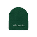 Minnesota Knit Beanie - Adult Embroidered Snowflake Minnesota Knit Hat-13