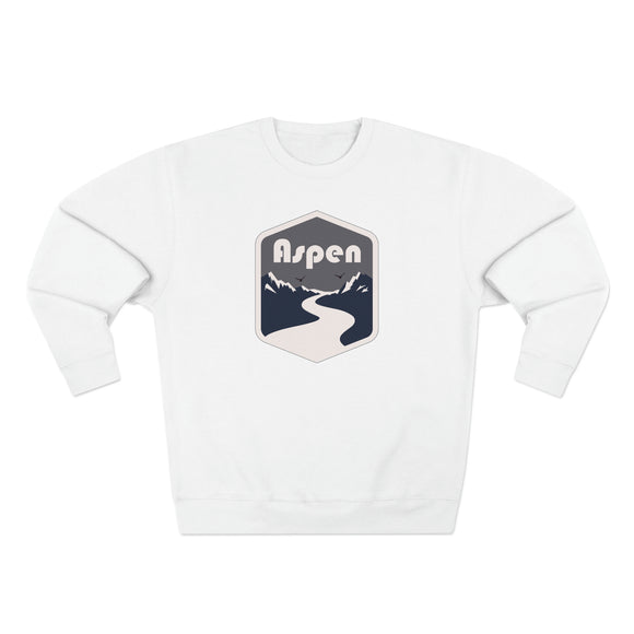 Premium Aspen, Colorado Crewneck Sweatshirt - Retro Unisex Sweatshirt