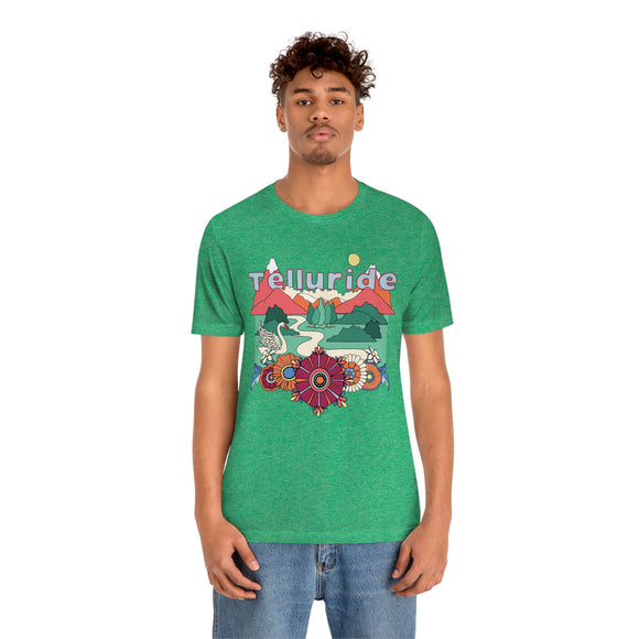 Telluride Shirt, Colorado Retro T-Shirt, Hippie Style Colorado tee, Telluride Mountain Shirt