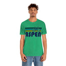 Aspen T-Shirt - Retro Mountain Bike Adult Unisex Aspen, Colorado T Shirt-39