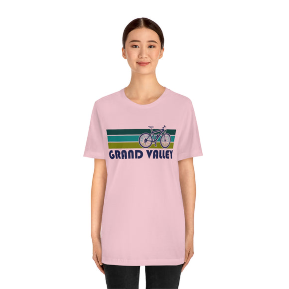 Grand Valley T-Shirt - Retro Mountain Bike Adult Unisex Grand Valley, Colorado T Shirt
