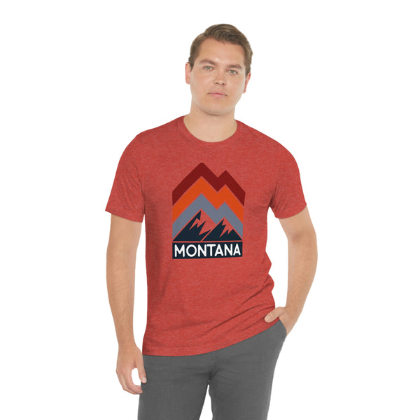 Montana T-Shirt - Retro Mountain Unisex Montana Shirt