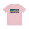 California T-Shirt - Retro Mountain Bike Adult Unisex California T Shirt