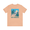 San Francisco, California T-Shirt - Retro Palm Tree & Beach Unisex San Francisco Shirt