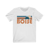Boise, Idaho T-Shirt - Retro Mountain Adult Unisex Boise T Shirt