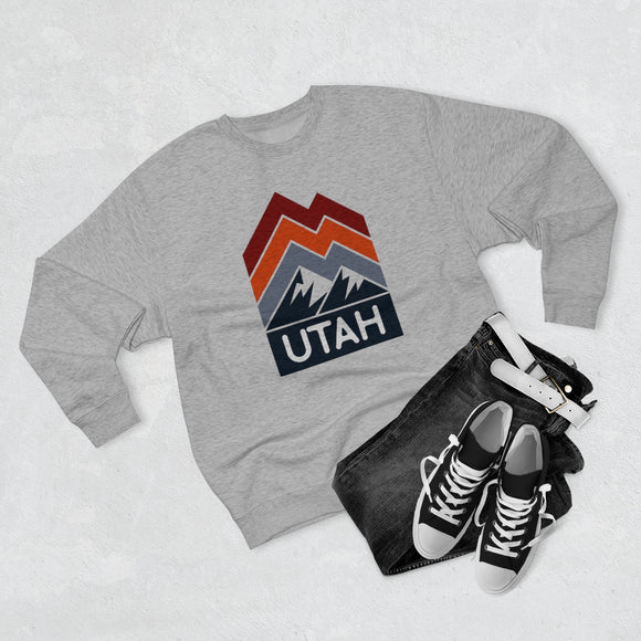 Premium Utah Sweatshirt - Retro Unisex Premium Crewneck Utah Sweatshirt