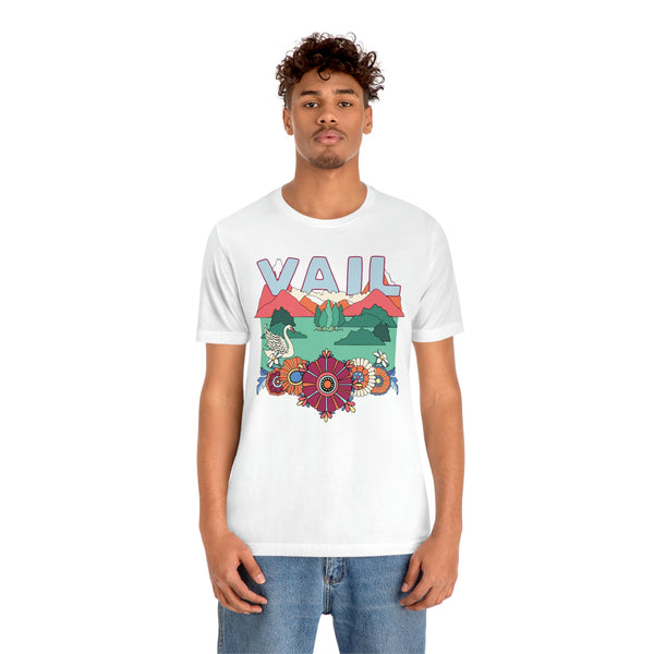 Vail Shirt, Colorado Retro T-Shirt, Hippie Style Colorado tee, Vail Mountain Shirt