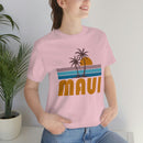 Maui, Hawaii T-Shirt - Retro Palm Tree Unisex Maui Shirt-60