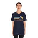 Colorado T-Shirt - Retro Mountain v2 Unisex Colorado Shirt-20