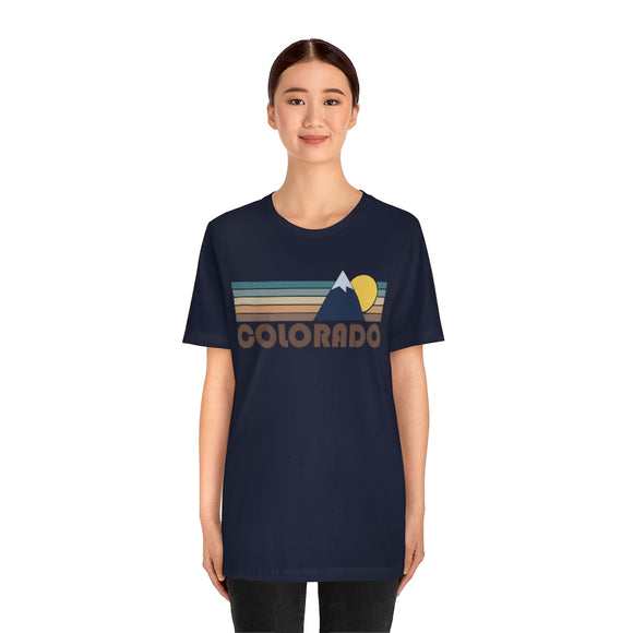 Colorado T-Shirt - Retro Mountain v2 Unisex Colorado Shirt