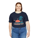 Longboat Key, Florida T-Shirt - Retro Palm Tree & Beach Unisex Longboat Key Shirt-91