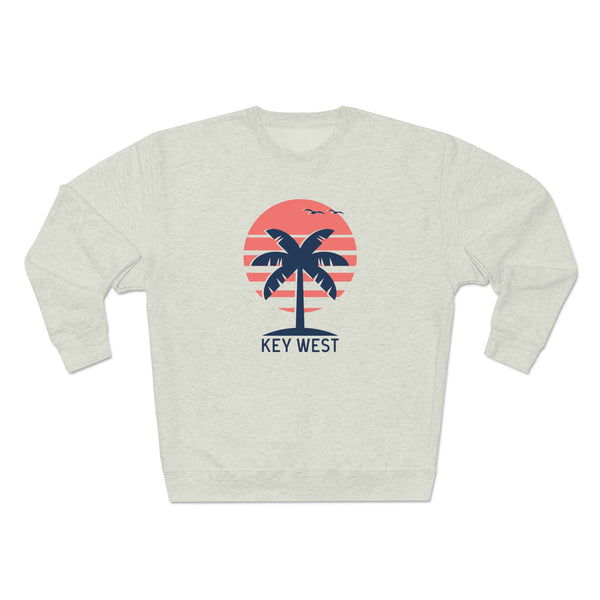 Premium Key West, Florida Crewneck Sweatshirt - Retro Unisex Sweatshirt