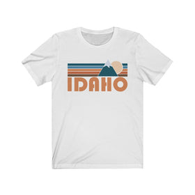 Idaho T-Shirt - Retro Mountain Adult Unisex Idaho T Shirt