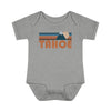 Tahoe Baby Bodysuit - Retro Mountain Tahoe, California Baby Bodysuit