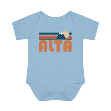 Alta Baby Bodysuit - Retro Mountain Alta, Utah Baby Bodysuit