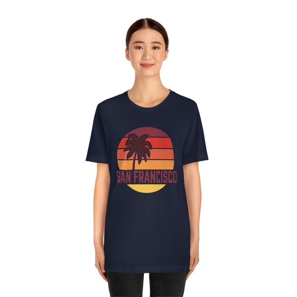 San Francisco, California T-Shirt - Retro Palm Tree Unisex San Francisco Shirt