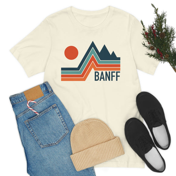 Banff, Canada T-Shirt - Retro Mountain Unisex Banff Shirt