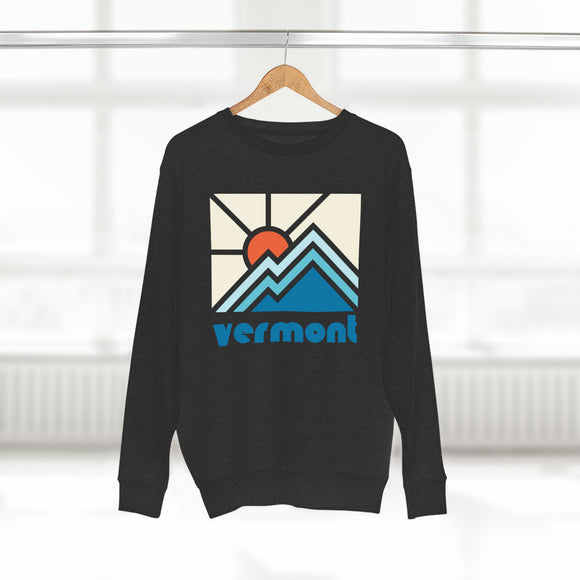 Premium Vermont Crewneck Sweatshirt - Retro Unisex Sweatshirt