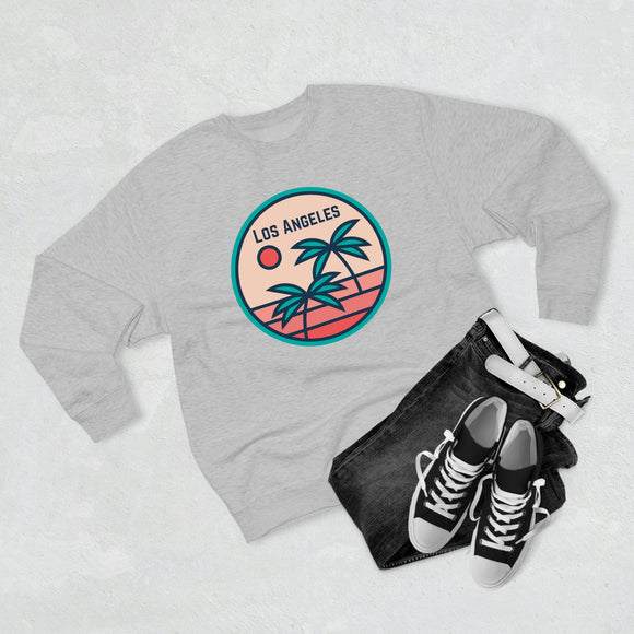 Premium Los Angeles, California Crewneck Sweatshirt - Retro Unisex Sweatshirt