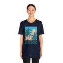 San Diego, California T-Shirt - Retro Palm Tree & Beach Unisex San Diego Shirt-87